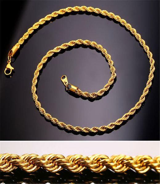 gold chains fashion stainless steel hip hop jewelry rope chain mens necklace4819749, Silver
gold chains fashion stainless steel hip hop jewelry rope chain mens necklace4819749, Silver