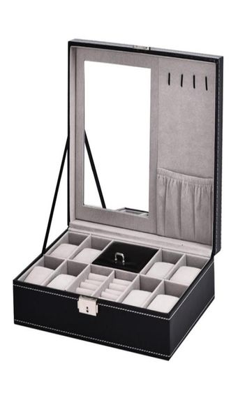 2 in 1 8 watch box grid 3 hybrid mesh case storage box luxury jewelry ring display watch black2986356, Black;blue
2 in 1 8 watch box grid 3 hybrid mesh case storage box luxury jewelry ring display watch black2986356, Black;blue