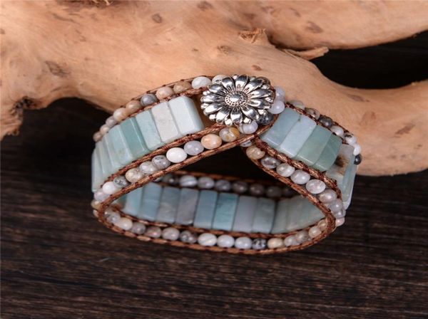 bohemia bracelet amazonite single vintage leather wrap bracelet semi precious stone beaded cuff bracelet women039s gift mx190721435071, Golden;silver
bohemia bracelet amazonite single vintage leather wrap bracelet semi precious stone beaded cuff bracelet women039s gift mx190721435071, Golden;silver