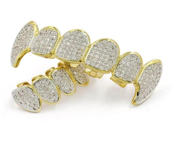 hip hop grillz luxury glaring zircon micro pave dental grills fashion men women 18k gold plated teeth brace 2piece set whole9780888553766, Black
hip hop grillz luxury glaring zircon micro pave dental grills fashion men women 18k gold plated teeth brace 2piece set whole9780888553766, Black
