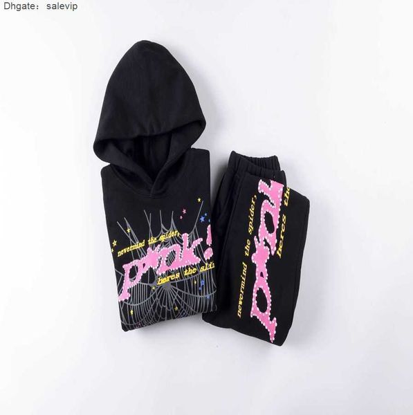 23ss children's suit designer spider 555 pullover sp5der young thug hoodies street foam letter sp5der 555555 pants hoodie sweater pants, Black
23ss children's suit designer spider 555 pullover sp5der young thug hoodies street foam letter sp5der 555555 pants hoodie sweater pants, Black