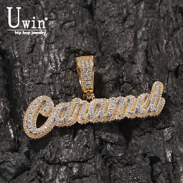 pendant necklaces uwin iced out round cz stones cursive names necklace custom 2 layers name pendent personalized fashion hip hop jewelry for, Silver
pendant necklaces uwin iced out round cz stones cursive names necklace custom 2 layers name pendent personalized fashion hip hop jewelry for, Silver
