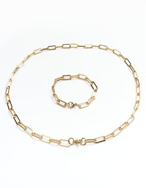 304 stainless steel paperclip chains necklace bracelets set gold silver col267v3834198
304 stainless steel paperclip chains necklace bracelets set gold silver col267v3834198
