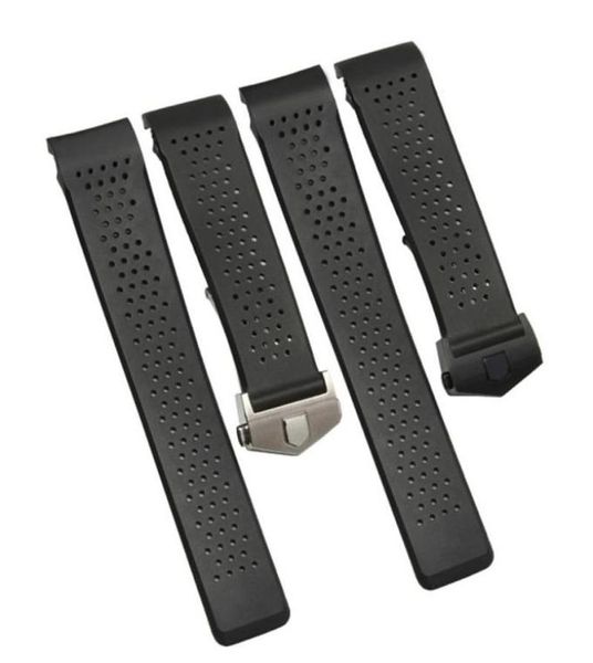 watch bands 22mm 24mm black ventilation band for tag carrera silicone rubber waterproof strap bracelet belt9059237, Black;brown
watch bands 22mm 24mm black ventilation band for tag carrera silicone rubber waterproof strap bracelet belt9059237, Black;brown