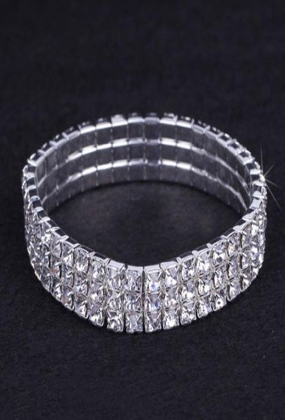 12 pieces lot 3 row bridal wedding jewelry elastic crystal rhinestone stretch gold bangle bracelet whole wedding accessories f7077353, Golden;silver
12 pieces lot 3 row bridal wedding jewelry elastic crystal rhinestone stretch gold bangle bracelet whole wedding accessories f7077353, Golden;silver