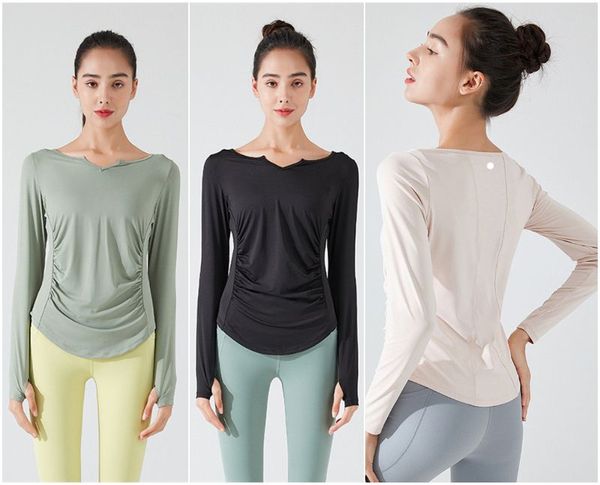 ll-yc163 womens active shirts & tees ladies yoga outfits gym shirts long sleeve running excerise sportwear breathable tshirt fast dry
ll-yc163 womens active shirts & tees ladies yoga outfits gym shirts long sleeve running excerise sportwear breathable tshirt fast dry