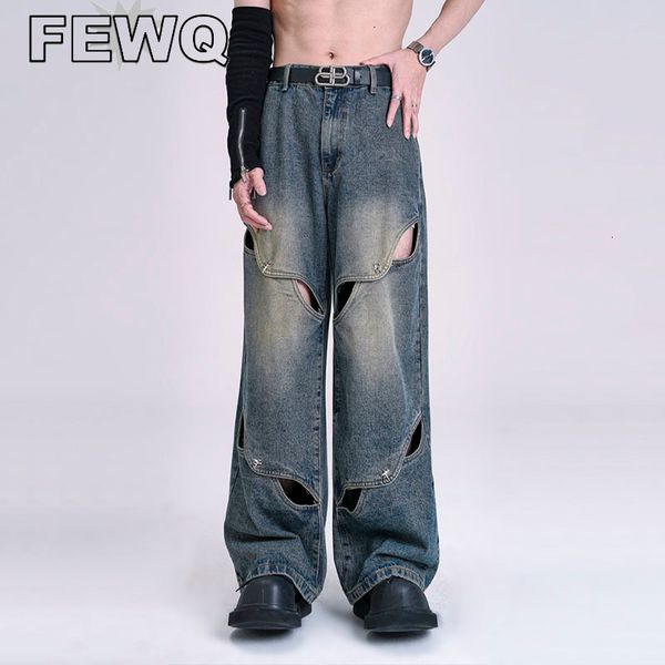 mens jeans fewq vintage mens jeans high street metal button male deconstruction denim trousers wide leg niche design pant 24b2895 230729, Blue
mens jeans fewq vintage mens jeans high street metal button male deconstruction denim trousers wide leg niche design pant 24b2895 230729, Blue