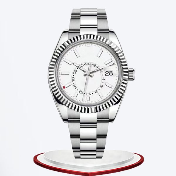 mens watches automatic mechanical movement small dial sapphire calendar 41mm bracelet business sky dweller wristwatches male montre with box, Slivery;brown
mens watches automatic mechanical movement small dial sapphire calendar 41mm bracelet business sky dweller wristwatches male montre with box, Slivery;brown