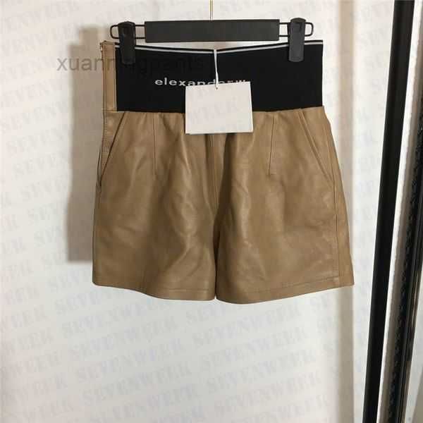 luxury sheepskin leather shorts high waist elastic pants fashion ladies clothing nu1p, White;black
luxury sheepskin leather shorts high waist elastic pants fashion ladies clothing nu1p, White;black