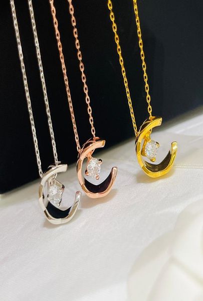 designer necklace womens gold diamond pendant c necklaces men ladies silver chin luxury jewelry women mens fashion necklace4192485