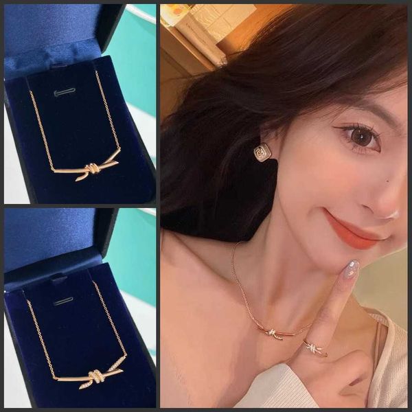 knot diamond necklace 18k rose gold cross light luxury new tiffay sterling silver collar chain female gift
knot diamond necklace 18k rose gold cross light luxury new tiffay sterling silver collar chain female gift