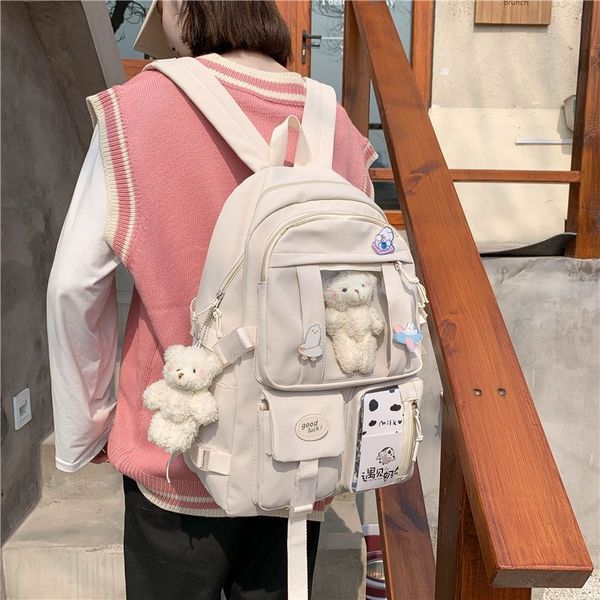 school bags cute women backpack waterproof large capacity nylon college schoolbag female laplady girl travel kawaii black book bags 230728
school bags cute women backpack waterproof large capacity nylon college schoolbag female laplady girl travel kawaii black book bags 230728
