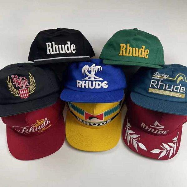 rhude baseball cap men women embroidered caps inside label adjustable buckle hats, Blue;gray
rhude baseball cap men women embroidered caps inside label adjustable buckle hats, Blue;gray