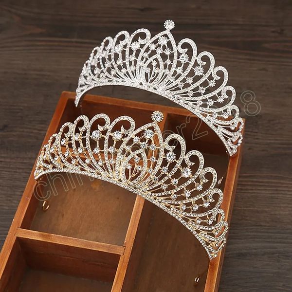 luxurious women crown tiaras wedding bridal elegant shiny rhinestones hair jewelry headpieces hair ornaments headdress, White;golden
luxurious women crown tiaras wedding bridal elegant shiny rhinestones hair jewelry headpieces hair ornaments headdress, White;golden
