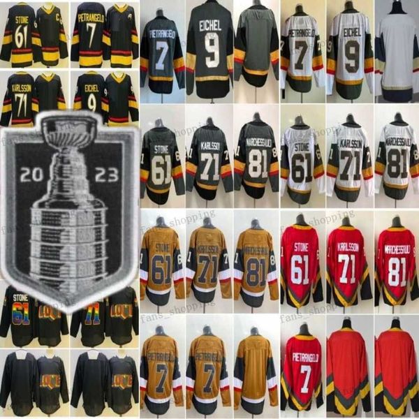 2023 stanley cup final hockey men 9 jack eichel jerseys 7 alex pietrangelo 71 william karlsson 61 mark stone 81 jonathan marchessault gold g, Black;red
2023 stanley cup final hockey men 9 jack eichel jerseys 7 alex pietrangelo 71 william karlsson 61 mark stone 81 jonathan marchessault gold g, Black;red