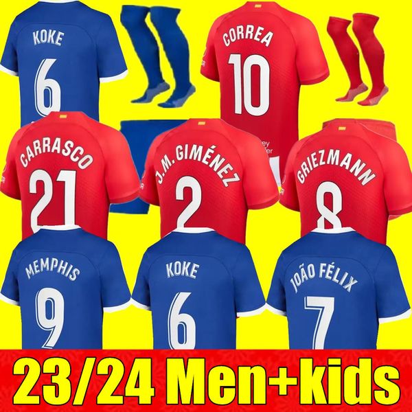 new 23 24 atletico madrids soccer jerseys griezmann120th anniversary 2023 2024 m.llorente koke saul correa lemar football shirt men kids kit, Black;yellow
new 23 24 atletico madrids soccer jerseys griezmann120th anniversary 2023 2024 m.llorente koke saul correa lemar football shirt men kids kit, Black;yellow