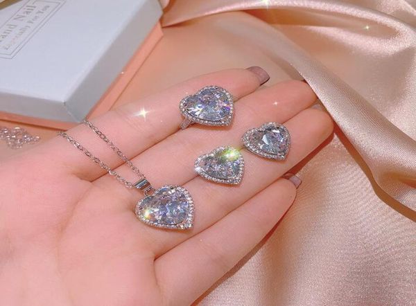 choucong brand wedding jewelry set 925 sterling silver luxury sweet cute heart pendant pear cut white z cz eternity diamond st5759890, Slivery;golden
choucong brand wedding jewelry set 925 sterling silver luxury sweet cute heart pendant pear cut white z cz eternity diamond st5759890, Slivery;golden
