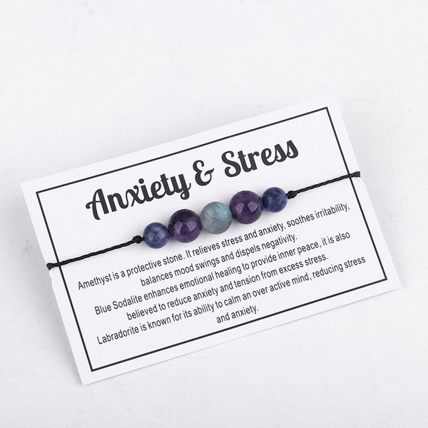 handmade amethyst anxiety bracelet flash stone beaded wax rope bracelet couple jewelry friendship spiritual gift, Black
handmade amethyst anxiety bracelet flash stone beaded wax rope bracelet couple jewelry friendship spiritual gift, Black