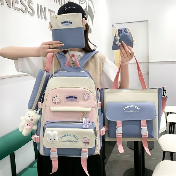 school bags 5 in 1 school bag for girls multifunctional student book bags large capacity teen girl schoolbag casual women travel backpack 23
school bags 5 in 1 school bag for girls multifunctional student book bags large capacity teen girl schoolbag casual women travel backpack 23