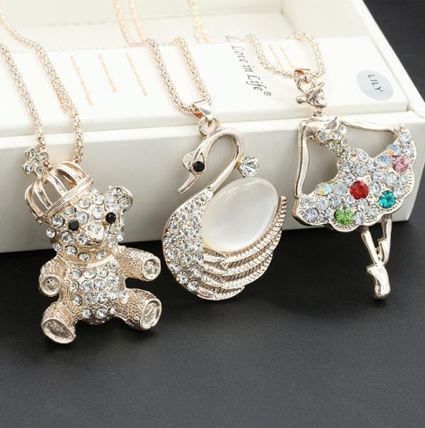 charming animal shape long pendant necklace link chain crystal opal chokers necklaces fashion personality women jewelry5589546, Silver
charming animal shape long pendant necklace link chain crystal opal chokers necklaces fashion personality women jewelry5589546, Silver