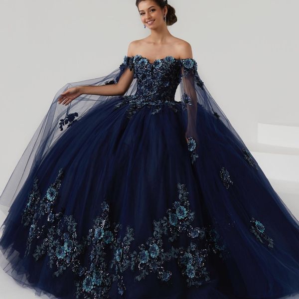 navy blue ball gown quinceanera dresses with cape party applique 3d flower tull 16 princess gowns vestido de 15 anos, Blue;red
navy blue ball gown quinceanera dresses with cape party applique 3d flower tull 16 princess gowns vestido de 15 anos, Blue;red