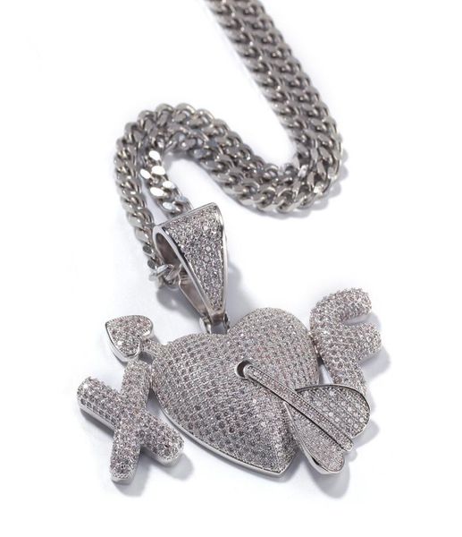 2 letters heart custom lover couple pendants necklace hip hop cz stone bling iced out men hip hop rapper jewelry silver2674060, Silver
2 letters heart custom lover couple pendants necklace hip hop cz stone bling iced out men hip hop rapper jewelry silver2674060, Silver