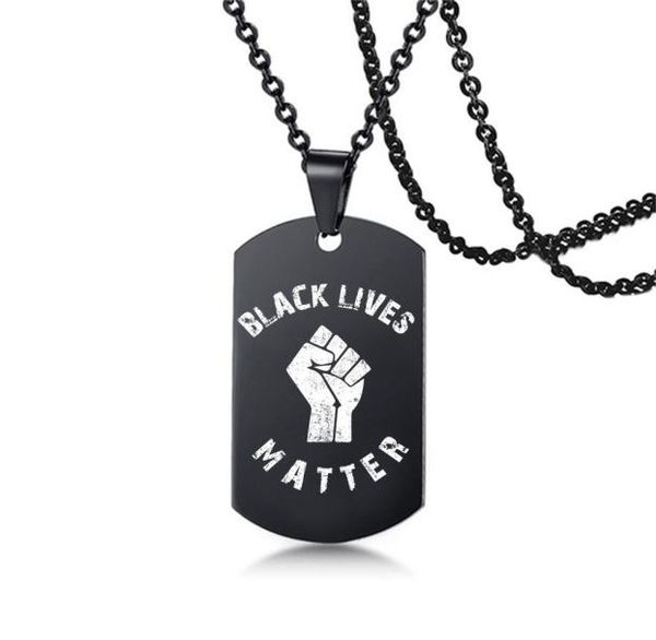 black lives matter necklace hiphop stainless steel pendant necklace protest black military brand necklaces boy jewelry gifts8525689, Silver
black lives matter necklace hiphop stainless steel pendant necklace protest black military brand necklaces boy jewelry gifts8525689, Silver