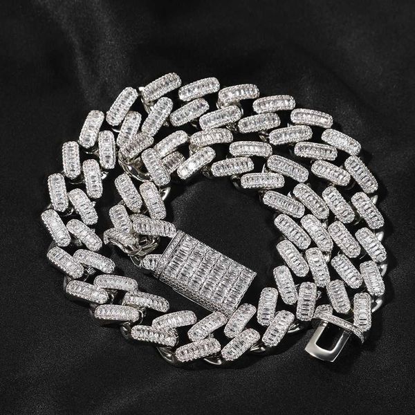 hip hop jewelry fashion 20mm copper inlaid t square zircon miami cuban necklace men's gold plated collar chain, Silver
hip hop jewelry fashion 20mm copper inlaid t square zircon miami cuban necklace men's gold plated collar chain, Silver