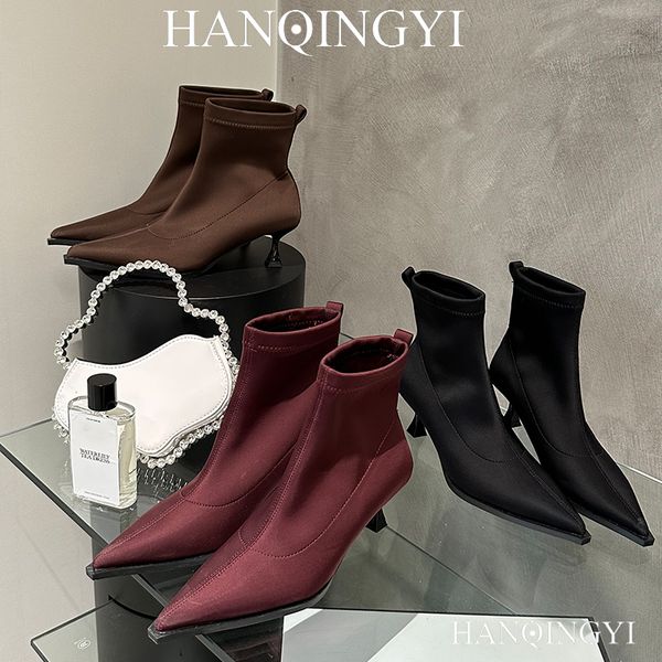 boots women ankle short boots for heels pumps autumn pointed toe female shoes for western ladies stretch booties footwear 230728, Black
boots women ankle short boots for heels pumps autumn pointed toe female shoes for western ladies stretch booties footwear 230728, Black