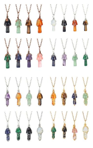 retro wrap carving mushroom pendant reiki healing crystal tiger eye rose quartz opal aventurines necklace for women jewelry bulk8901446, Silver
retro wrap carving mushroom pendant reiki healing crystal tiger eye rose quartz opal aventurines necklace for women jewelry bulk8901446, Silver