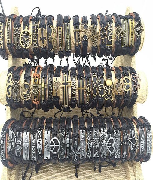 50cslots mix styles metal leather cuff bangle bracelets for men women wrist jewelry size adjustable5379799, Golden;silver
50cslots mix styles metal leather cuff bangle bracelets for men women wrist jewelry size adjustable5379799, Golden;silver