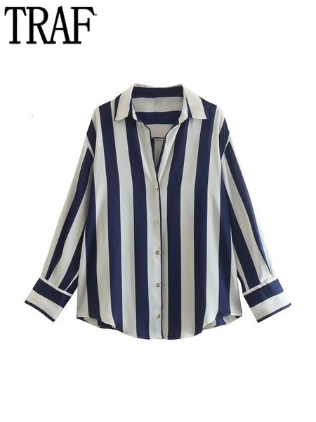 women's blouses shirts traf striped oversize shirt women satin blouse female long sleeve button up shirts for women collared shirts and, White
women's blouses shirts traf striped oversize shirt women satin blouse female long sleeve button up shirts for women collared shirts and, White