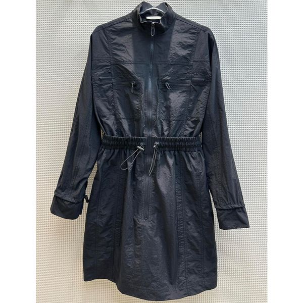 7.29 black fashion stand collar zipper drawstring collect waist mini dress women, Black;gray
7.29 black fashion stand collar zipper drawstring collect waist mini dress women, Black;gray