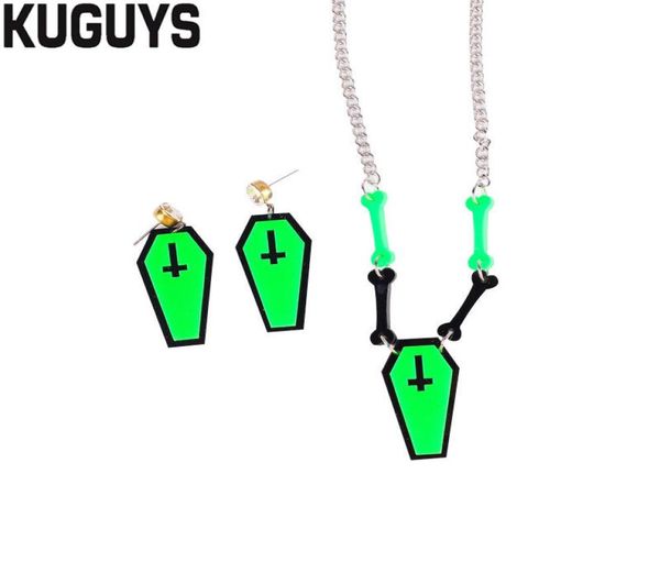 halloween horror jewelry set acrylic neon green coffin bone drop earrings pendant necklace trendy accessories6656530, Silver
halloween horror jewelry set acrylic neon green coffin bone drop earrings pendant necklace trendy accessories6656530, Silver