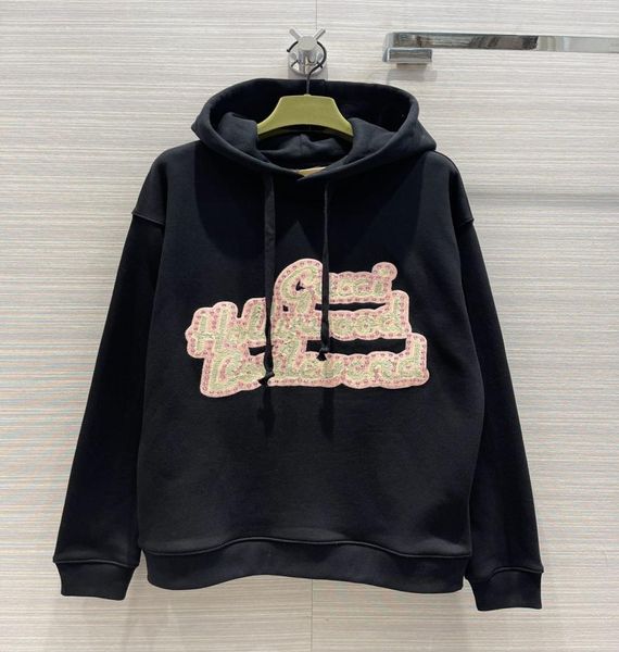 women039s hoodies sweatshirts 2022 european designer designed heavy craft embroidery bead set bead letter hoodie2684107, Black
women039s hoodies sweatshirts 2022 european designer designed heavy craft embroidery bead set bead letter hoodie2684107, Black
