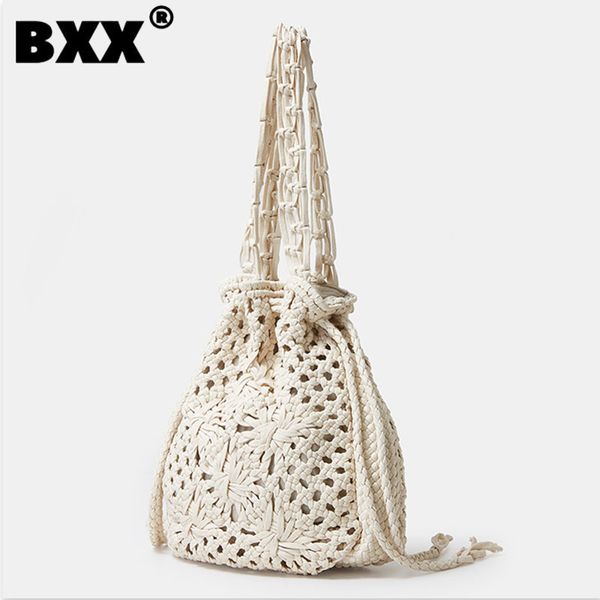 evening bags bxx fashion hand knitting cotton bucket shape single shoulder bag leisure beige portable trendy white handbags 2023 8cy364 2307
evening bags bxx fashion hand knitting cotton bucket shape single shoulder bag leisure beige portable trendy white handbags 2023 8cy364 2307