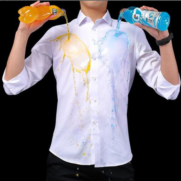 men's dress shirts summer men's long-sleeved non-ironing elastic business casual waterproof anti-fouling oil-proof three-proof whi, White;black
men's dress shirts summer men's long-sleeved non-ironing elastic business casual waterproof anti-fouling oil-proof three-proof whi, White;black