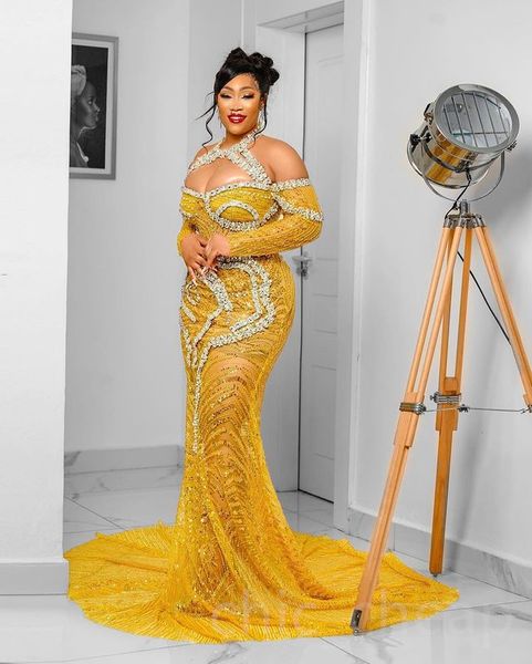 2023 aso ebi mermaid gold prom dress beaded crystals evening formal party second reception birthday engagement gowns dresses robe de soiree, Black
2023 aso ebi mermaid gold prom dress beaded crystals evening formal party second reception birthday engagement gowns dresses robe de soiree, Black
