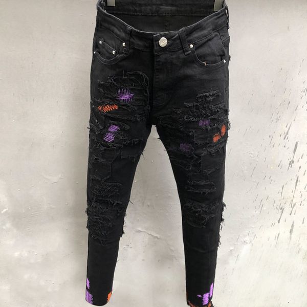 mens jeans high street washed black hole color contrast cow cat beard jeans vaqueros hombre zipper used beggar pants bootcut jeans for men 2, Blue
mens jeans high street washed black hole color contrast cow cat beard jeans vaqueros hombre zipper used beggar pants bootcut jeans for men 2, Blue