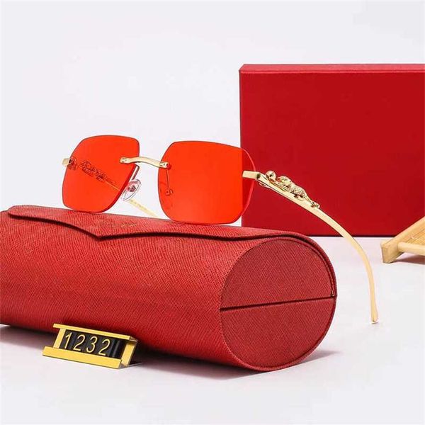 50% off wholesale of leopard head fashion frameless men and women sunglasses for couples driving slimming glasses trendy style, White;black
50% off wholesale of leopard head fashion frameless men and women sunglasses for couples driving slimming glasses trendy style, White;black