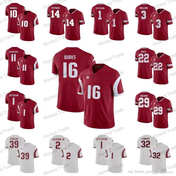 custom arkansas football jersey 11 jaqualyn crawford 1 k.j. jefferson 5 darren mcfadden 14 bryce stephens 16 treylon burks college jerseys s, Black
custom arkansas football jersey 11 jaqualyn crawford 1 k.j. jefferson 5 darren mcfadden 14 bryce stephens 16 treylon burks college jerseys s, Black