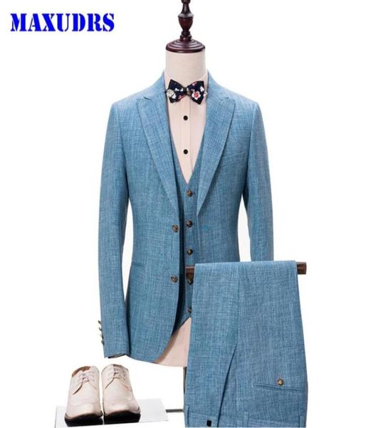 light blue style brand fashion men039s suits jacket pants vest 3 piece male groom wedding prom tuxedo business formal clothing84556027355, Black;gray
light blue style brand fashion men039s suits jacket pants vest 3 piece male groom wedding prom tuxedo business formal clothing84556027355, Black;gray
