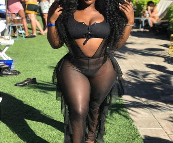 women039s swimwear mesh bikini cover up women jumpsuit bandage solid beach outwear suit summer ruffles bathing9185892, White;black
women039s swimwear mesh bikini cover up women jumpsuit bandage solid beach outwear suit summer ruffles bathing9185892, White;black