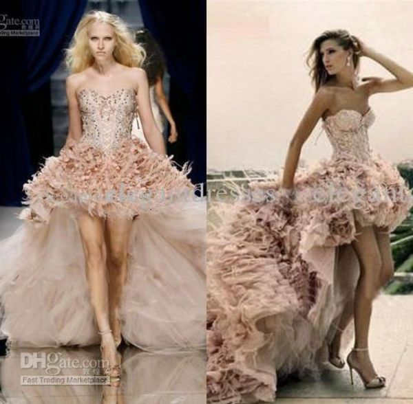 sparkly aline strapless feather tulle short front and long back prom dresses cbd0996039743, Black
sparkly aline strapless feather tulle short front and long back prom dresses cbd0996039743, Black