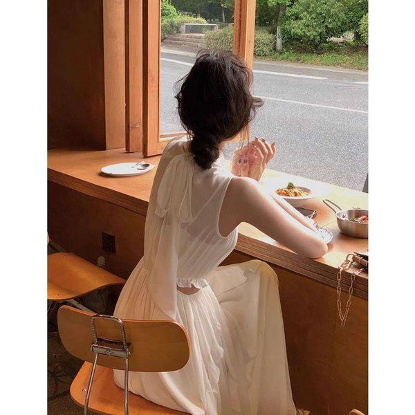 luo man white sleeveless dress for women summer design hollowed out pure gentle niche long, Black;gray
luo man white sleeveless dress for women summer design hollowed out pure gentle niche long, Black;gray