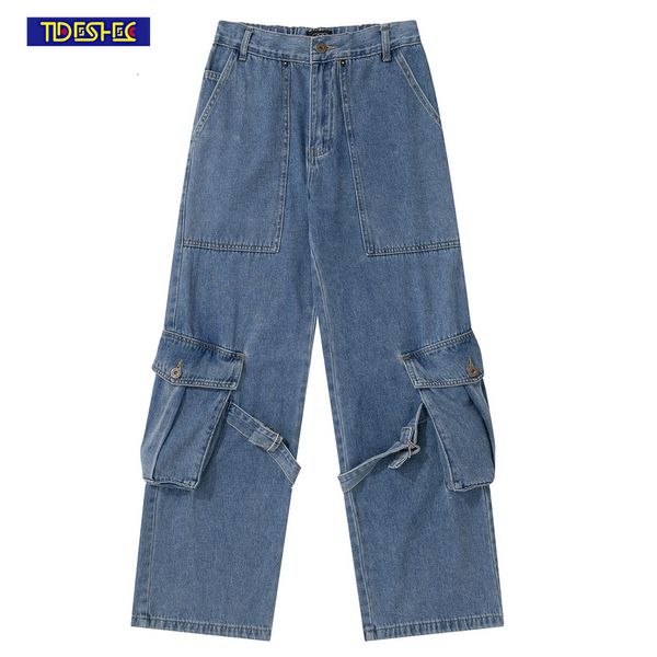 mens jeans vintage street multi pocket wash baggy jeans women clothing casual wide leg high waisted jeans pants streetwear women jeans 23072, Blue
mens jeans vintage street multi pocket wash baggy jeans women clothing casual wide leg high waisted jeans pants streetwear women jeans 23072, Blue
