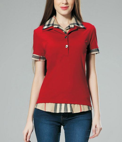 womens t-shirt designer embroider logo summer fashion turndown collar slim fit cotton shirts model tees luxurious women clothing, White
womens t-shirt designer embroider logo summer fashion turndown collar slim fit cotton shirts model tees luxurious women clothing, White