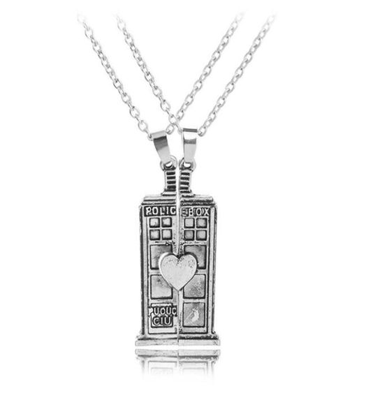 movie doctor who tardis phone booth necklaces vintage silver couple splice love heart pendant necklaces for women jewelry crafts a4292263
movie doctor who tardis phone booth necklaces vintage silver couple splice love heart pendant necklaces for women jewelry crafts a4292263