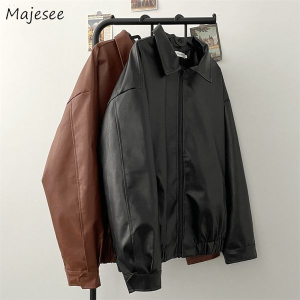 men s jackets pu leather men bomber coats american retro streetwear chic handsome zip up y2k clothes cool pure minimalist chaqueta 230729, Black;brown
men s jackets pu leather men bomber coats american retro streetwear chic handsome zip up y2k clothes cool pure minimalist chaqueta 230729, Black;brown