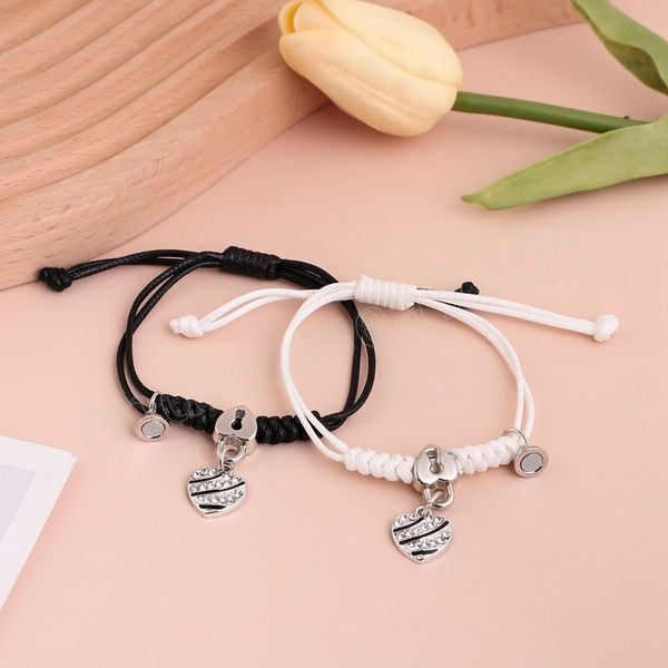 fashion heart pendant magnetic flocking magnetic small personality couple magnetic fastening bracelet female 2pcs/set, Golden;silver
fashion heart pendant magnetic flocking magnetic small personality couple magnetic fastening bracelet female 2pcs/set, Golden;silver
